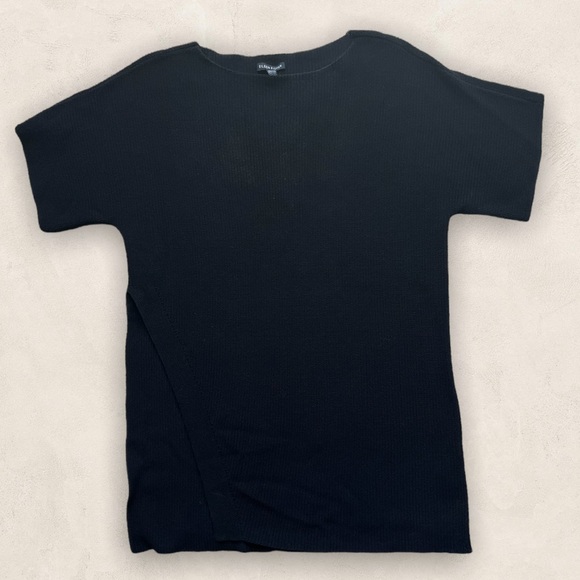 Eileen Fisher Bateau Knit Tunic Blouse - Picture 2 of 5